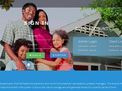 Openbaraza Property Management System homepage